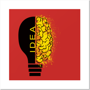 brain searching idea Posters and Art